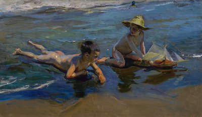 Kinder am Strand von Joaquín Sorolla